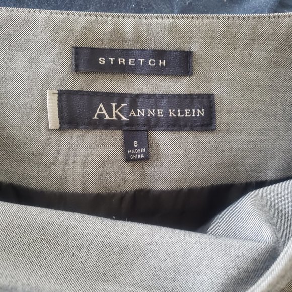 Anne Klein Gray Skirt - Pencil/A-line- Size 8 - Picture 4 of 15